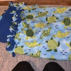 Handmade turtle blanket